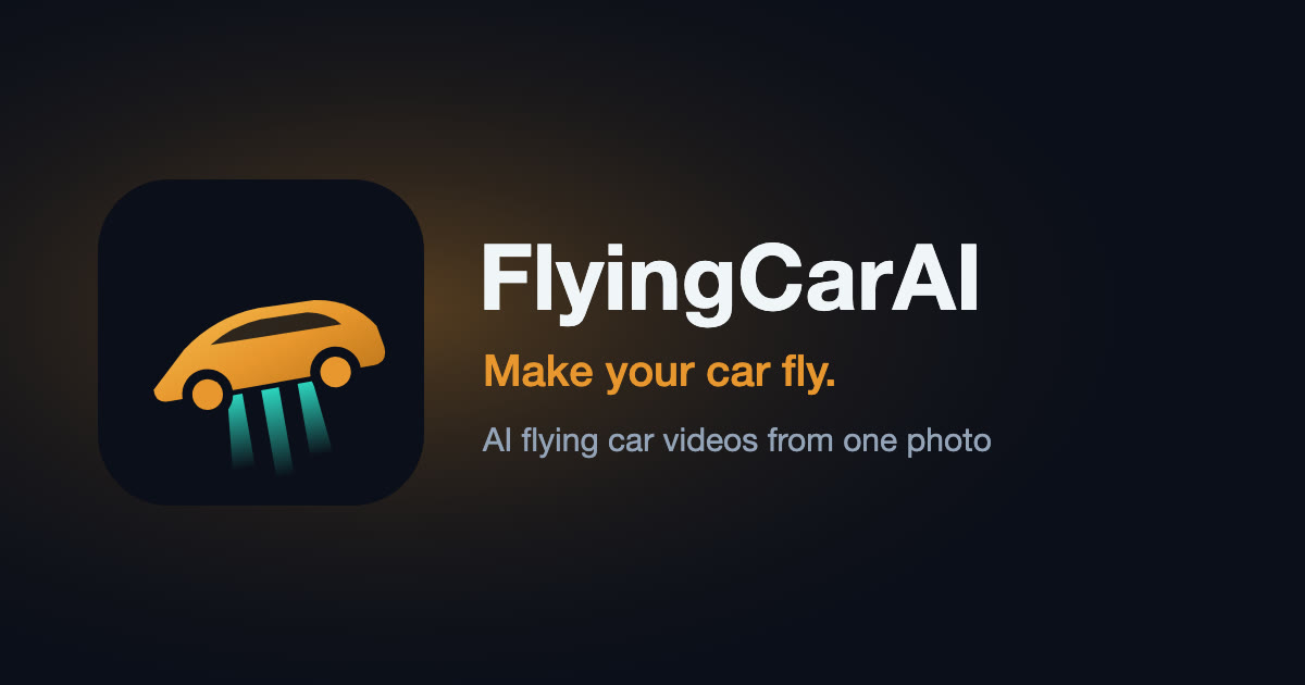 Flying Car AI Video Generator — Make Your Car Fly | FlyingCarAI